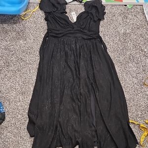 Francesca's Collections Cap Sleeves Black Dress Size L & XL